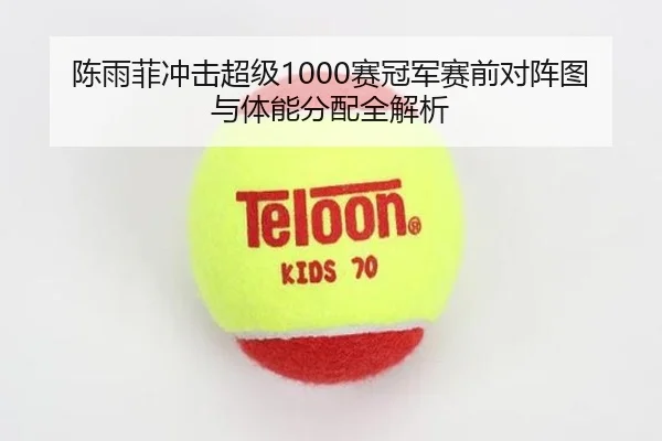陈雨菲冲击超级1000赛冠军赛前对阵图与体能分配全解析